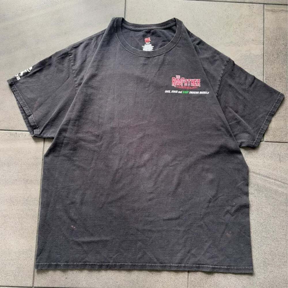 Hanes The Rodfather '51 Chevy Supercharged Graphic T-Shirt 2XL Black